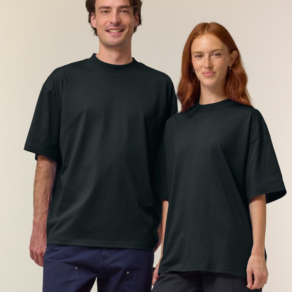 Blaster 2.0 - Unisex Oversized High Neck Organic T-Shirt Thumbnail