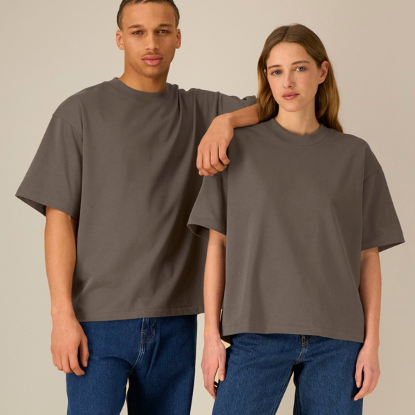 Asher - Unisex Heavyweight Boxy Organic T-Shirt Thumbnail