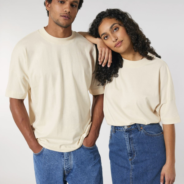 Blaster  - Unisex Organic Oversized High Neck T-Shirt Thumbnail